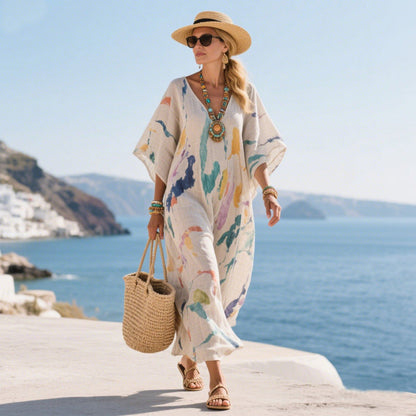 Robe longue bohème - Robe d'été pour femme