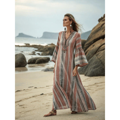 Robe longue bohème - Robe d'été pour femme