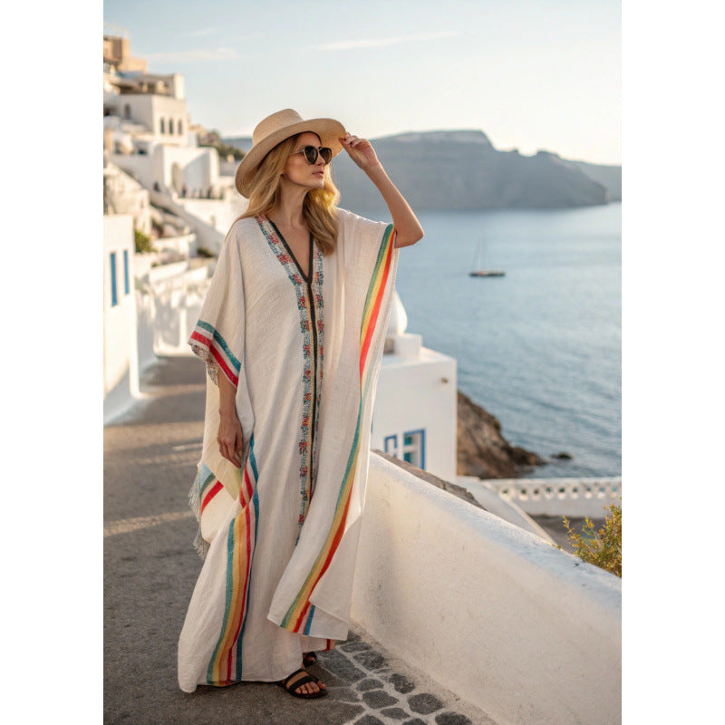 Robe longue bohème - Robe d'été pour femme