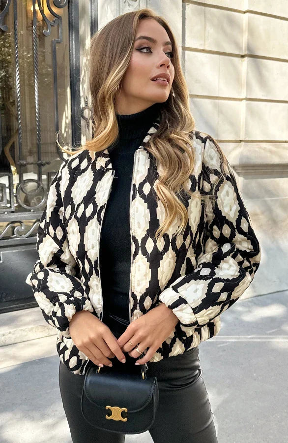 Blouson bomber bohème – Vêtement d'extérieur tendance au style unique