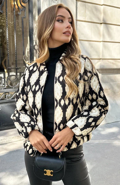 Blouson bomber bohème – Vêtement d'extérieur tendance au style unique
