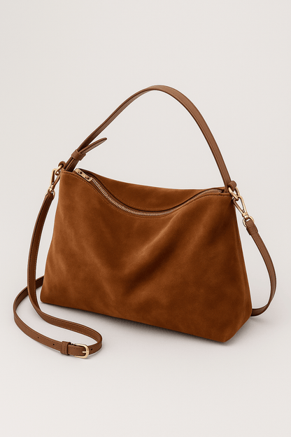 Suede Shoulder Bag for Women – Elegant and Stylish for Everyday Use, Ideal for Travel and Work