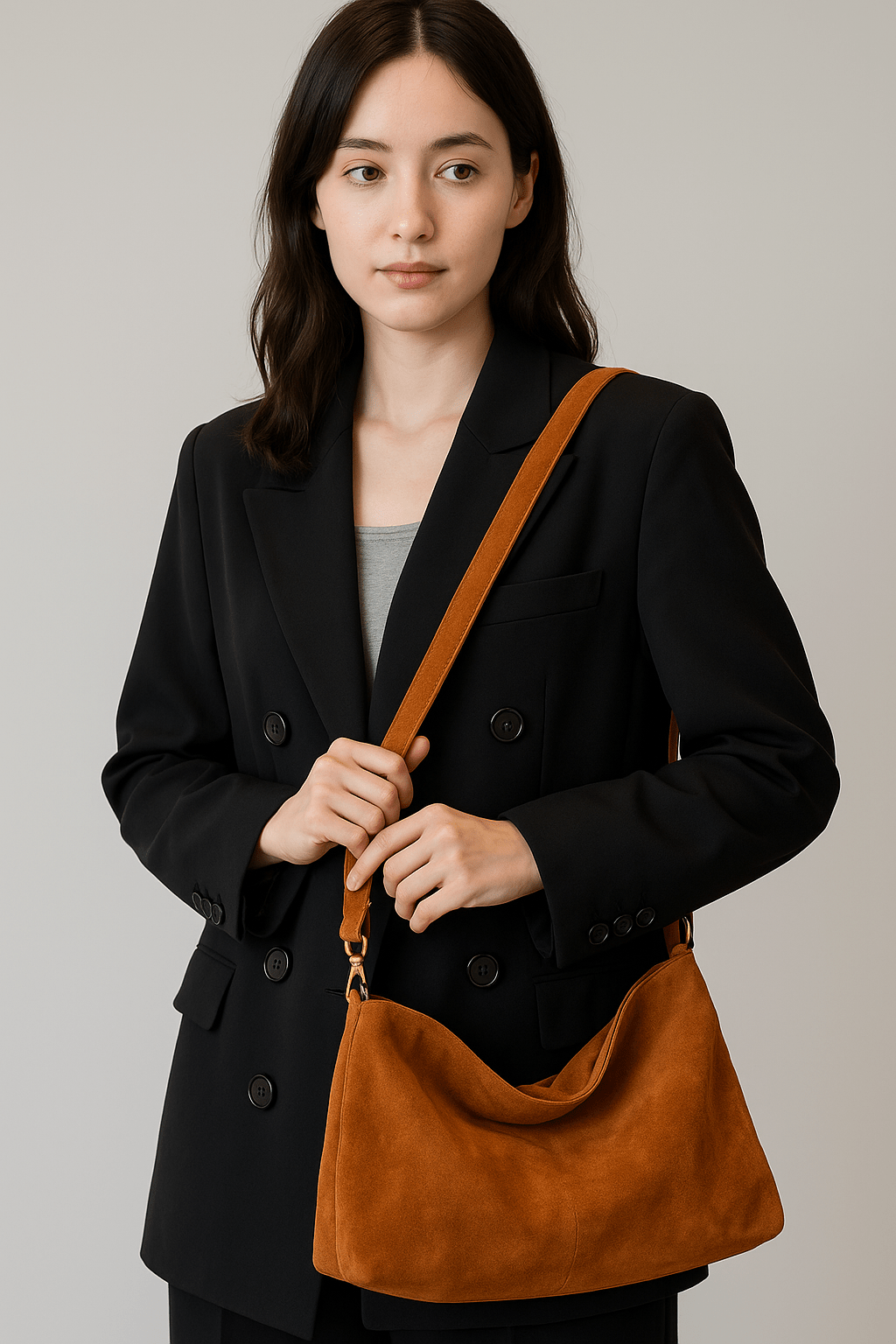 Suede Shoulder Bag for Women – Elegant and Stylish for Everyday Use, Ideal for Travel and Work
