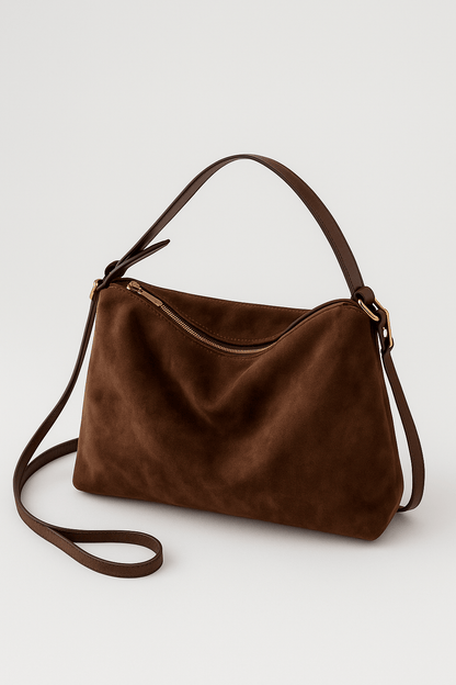 Suede Shoulder Bag for Women – Elegant and Stylish for Everyday Use, Ideal for Travel and Work