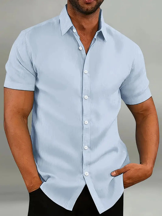 Light short-sleeve shirt for men – Casual and breathable top