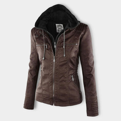 Veste Zippée Imperméable pour Femme avec Capuche – Manteau Léger Stylé et Résistant à la Pluie