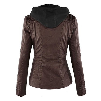 Veste Zippée Imperméable pour Femme avec Capuche – Manteau Léger Stylé et Résistant à la Pluie