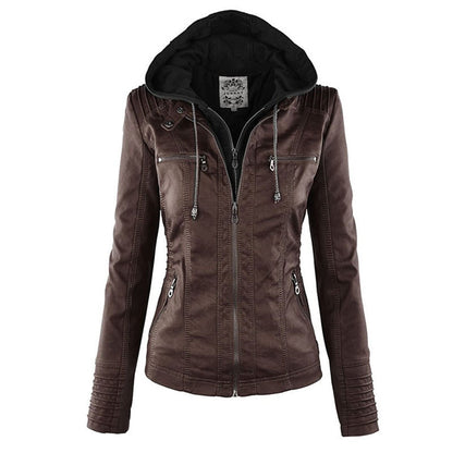 Veste Zippée Imperméable pour Femme avec Capuche – Manteau Léger Stylé et Résistant à la Pluie