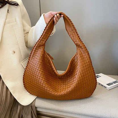 Sac Hobo en Cuir Tressé pour Femme – Sac à Épaule Tressé Élégant