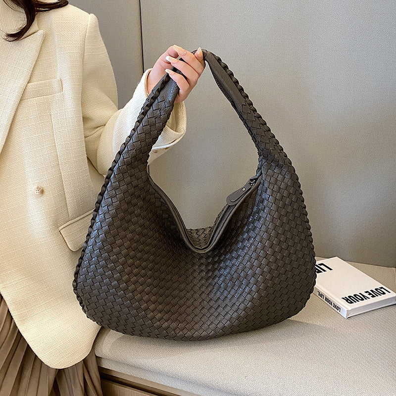 Sac Hobo en Cuir Tressé pour Femme – Sac à Épaule Tressé Élégant
