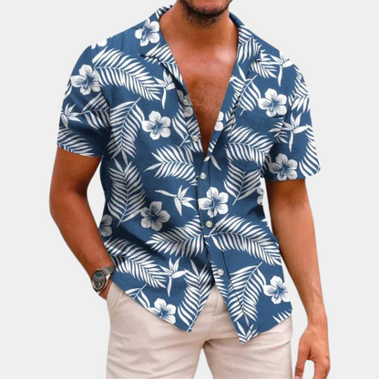 Chemise à Manches Courtes pour Homme – Légère & Fleurie