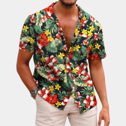 Chemise à Manches Courtes pour Homme – Légère & Fleurie