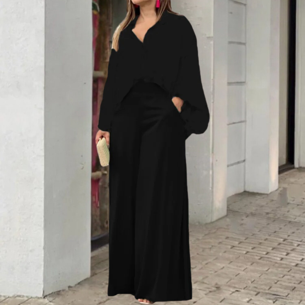 Ensemble femme 2 pièces – Tissu léger, parfait pour une tenue habillée décontractée