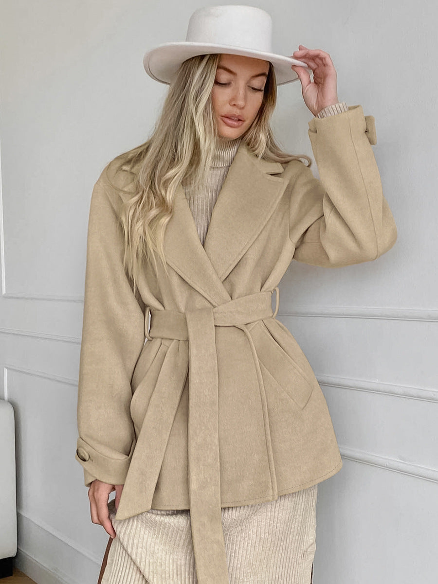 Gabardina para mujer con cordón - Elegante y ligera