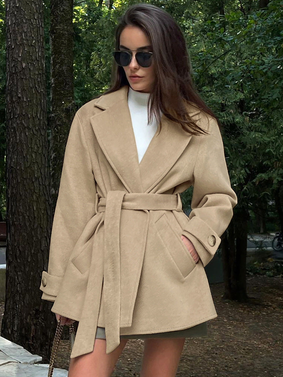 Gabardina para mujer con cordón - Elegante y ligera