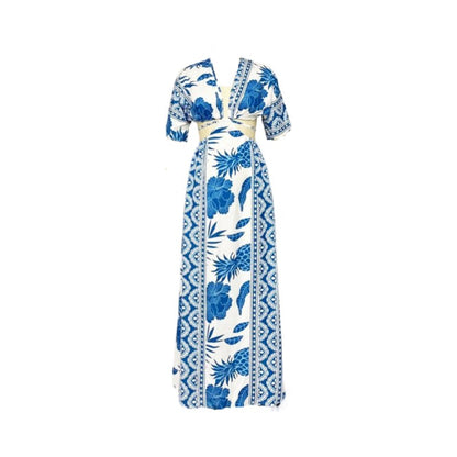 Robe maxi imprimee femme a coupe fluide - Legere et estivale