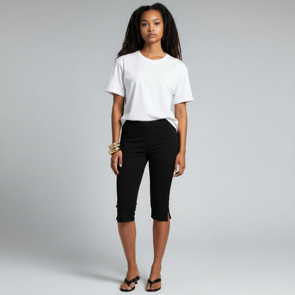 Pantacourt femme incontournable – Pantalon capri confortable et tendance