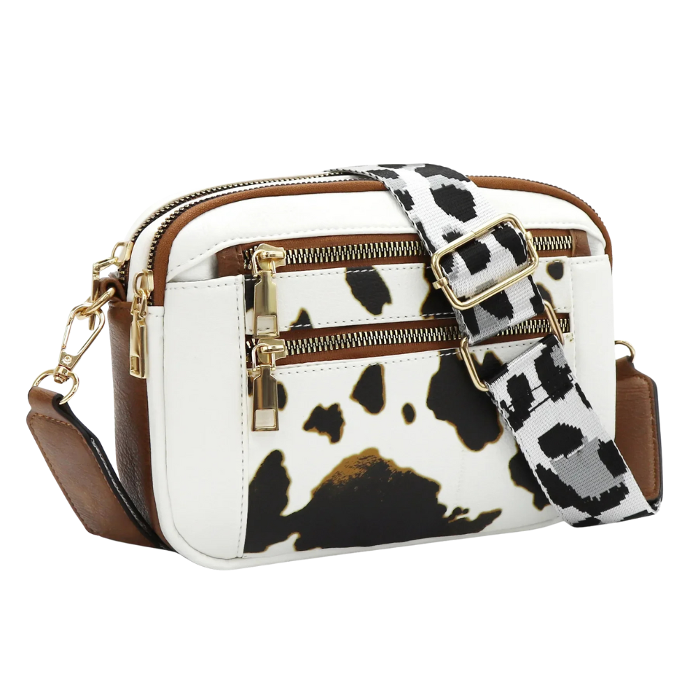 Refined Leather Shoulder Bag for Women – Mini Zip Bag to Wear on Shoulder
