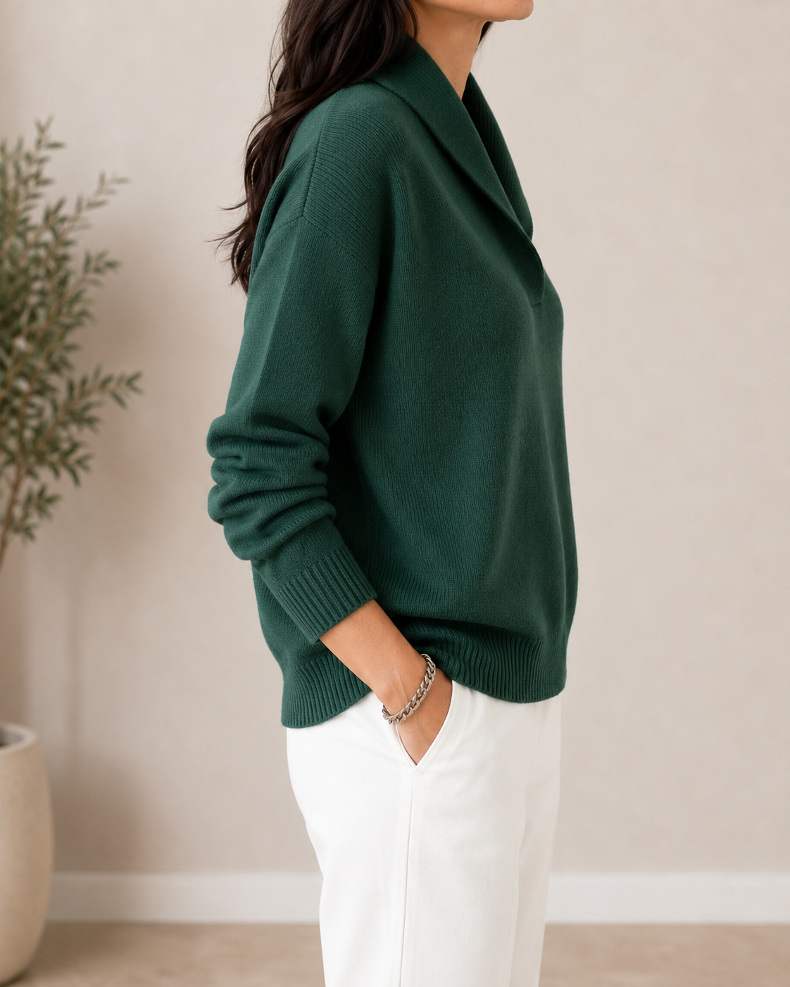 Maglione da donna con scollo a V Jules - Morbido e facile da abbinare