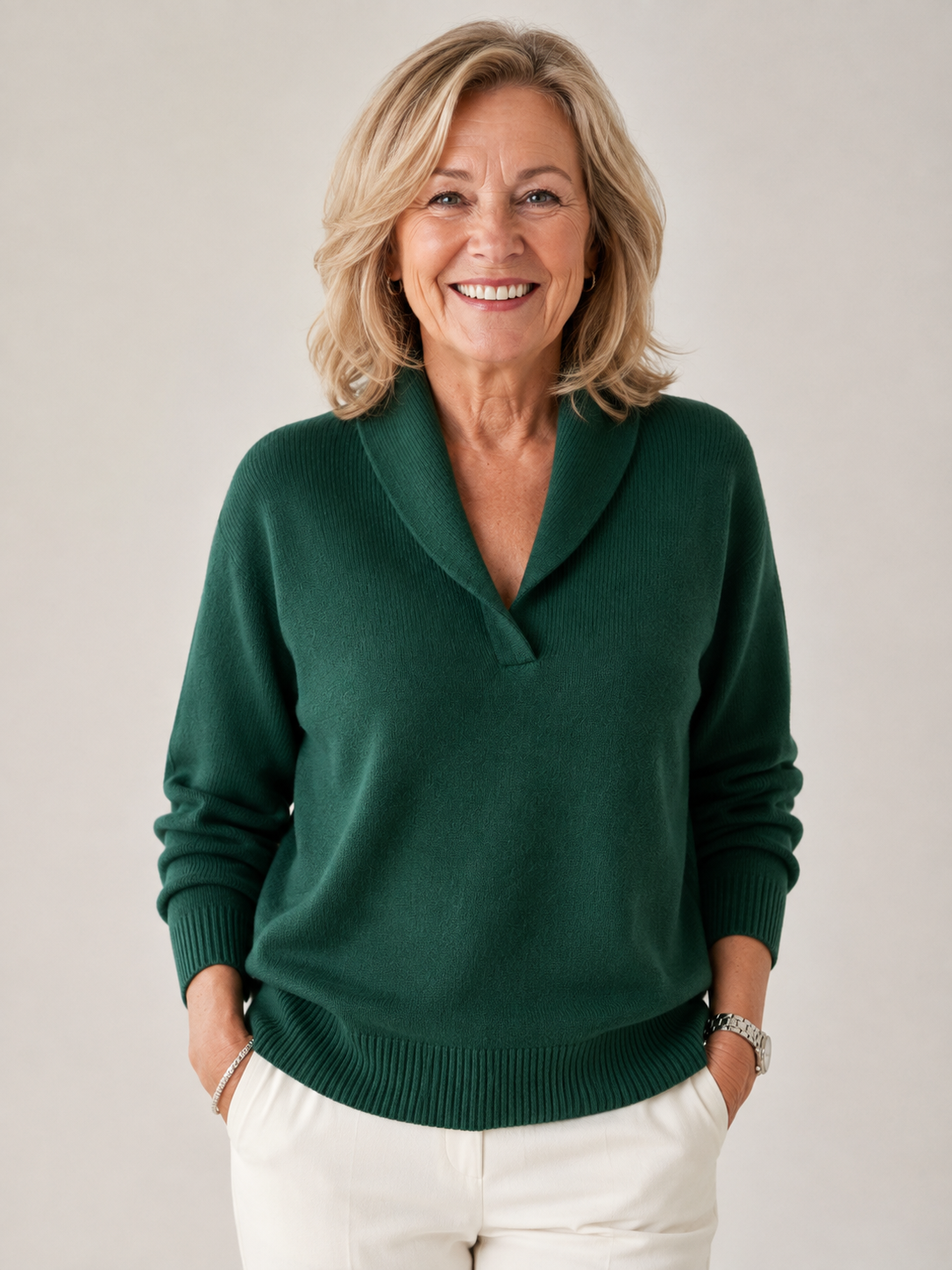 Maglione da donna con scollo a V Jules - Morbido e facile da abbinare