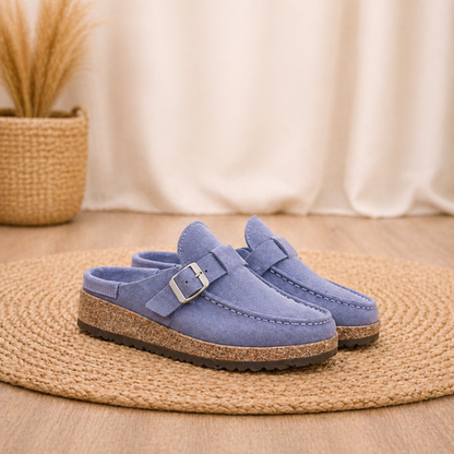 Women's buckle mule moccasins - Comfortable and modern