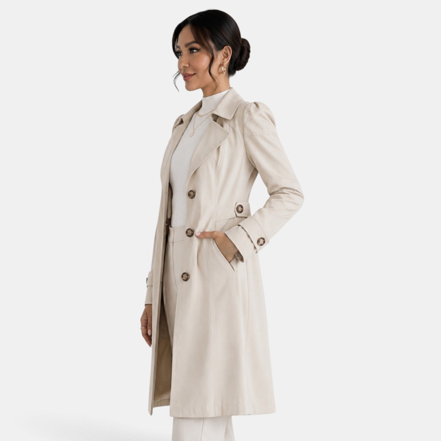 Elegant and timeless women's trench coat – Chic, urban, and refined style