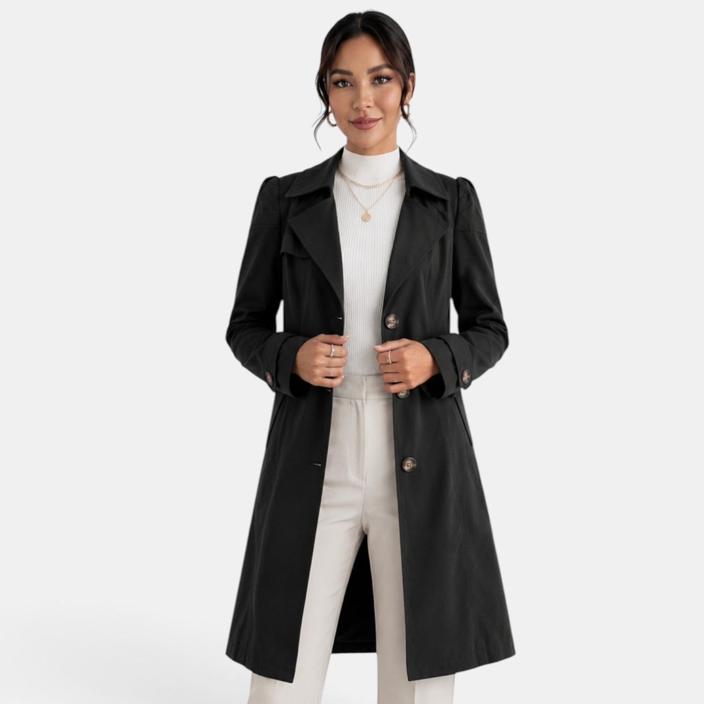 Elegant and timeless women's trench coat – Chic, urban, and refined style