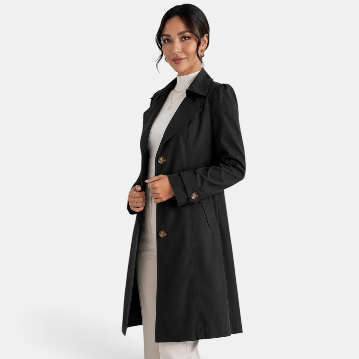Elegant and timeless women's trench coat – Chic, urban, and refined style