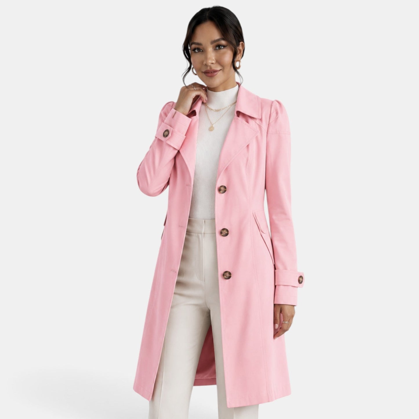 Elegant and timeless women's trench coat – Chic, urban, and refined style