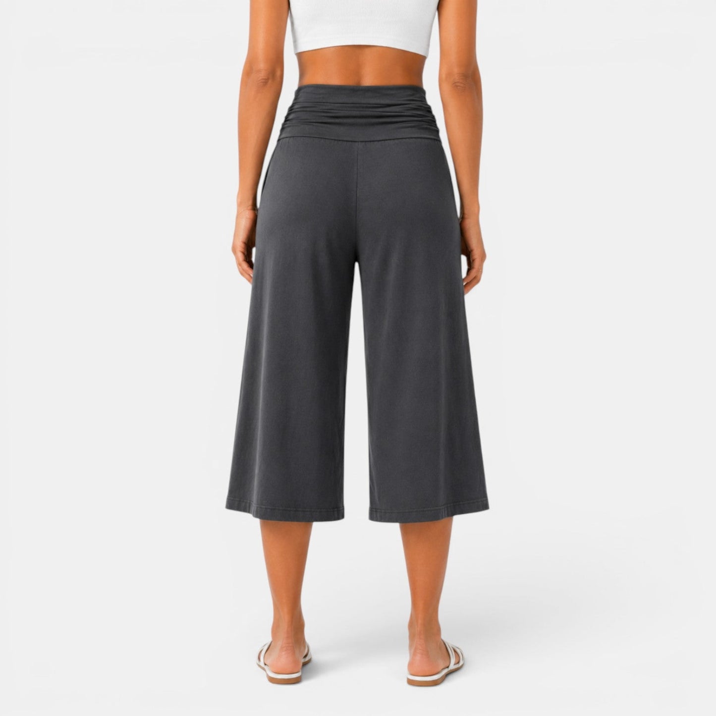 Pantalón capri para mujer estilo yoga - Cómodo y desenfadado
