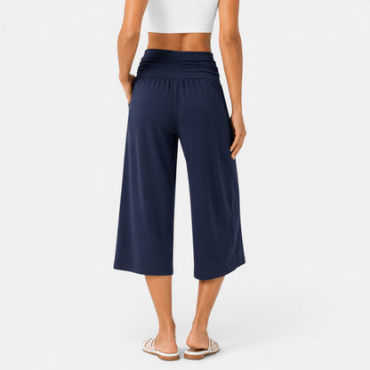 Pantalón capri para mujer estilo yoga - Cómodo y desenfadado