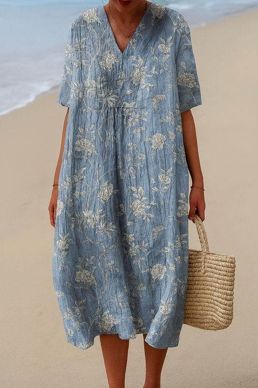 Blue Willow Dress – Artistic Dress Inspired by Art