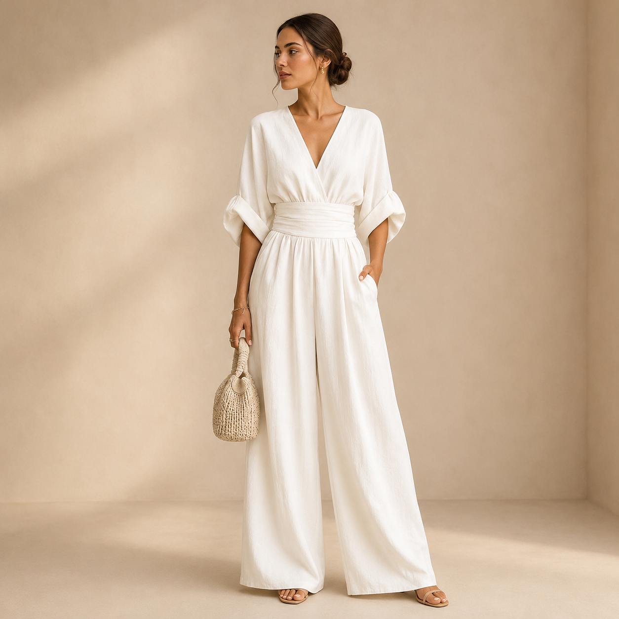 Elegant women's jumpsuit with a flowing cut - Chic and flattering