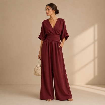 Elegant women's jumpsuit with a flowing cut - Chic and flattering