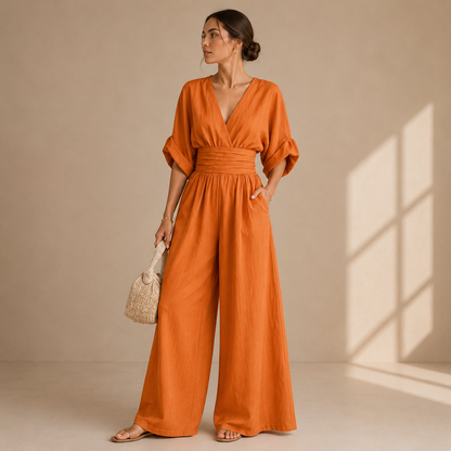 Elegant women's jumpsuit with a flowing cut - Chic and flattering