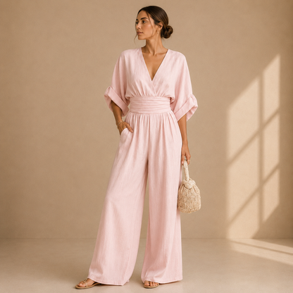 Elegant women's jumpsuit with a flowing cut - Chic and flattering