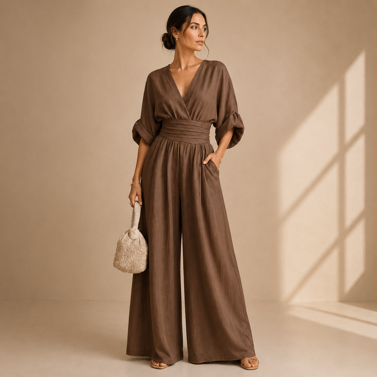 Elegant women's jumpsuit with a flowing cut - Chic and flattering