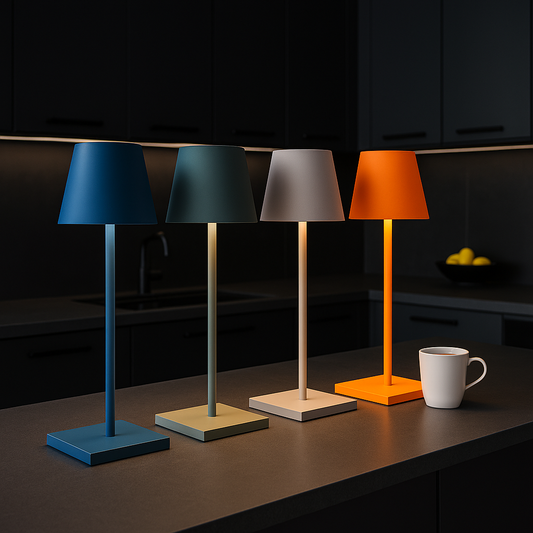 Lampe de Table Moderne Sans Fil Contemporaine – Lampe LED Rechargeable Sans Câble pour Bureau, Chambre, Salon ou Restaurant, au Design Minimaliste Élégant
