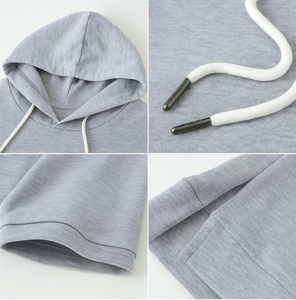 Women's short-sleeve hoodie - Light and casual