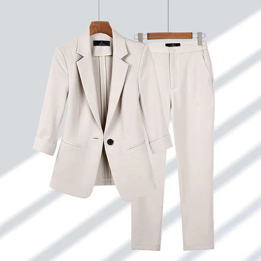 Ensemble blazer et pantalon pour femme