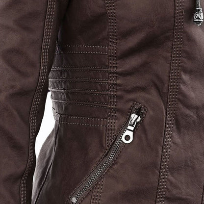 Veste Zippée Imperméable pour Femme avec Capuche – Manteau Léger Stylé et Résistant à la Pluie