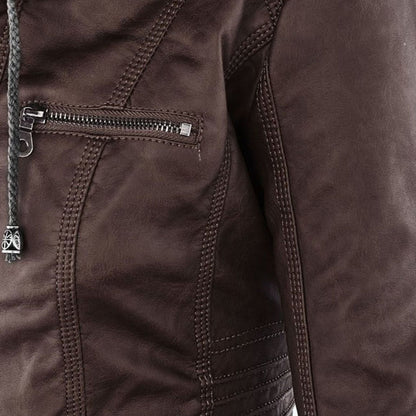 Veste Zippée Imperméable pour Femme avec Capuche – Manteau Léger Stylé et Résistant à la Pluie