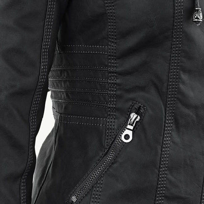 Veste Zippée Imperméable pour Femme avec Capuche – Manteau Léger Stylé et Résistant à la Pluie