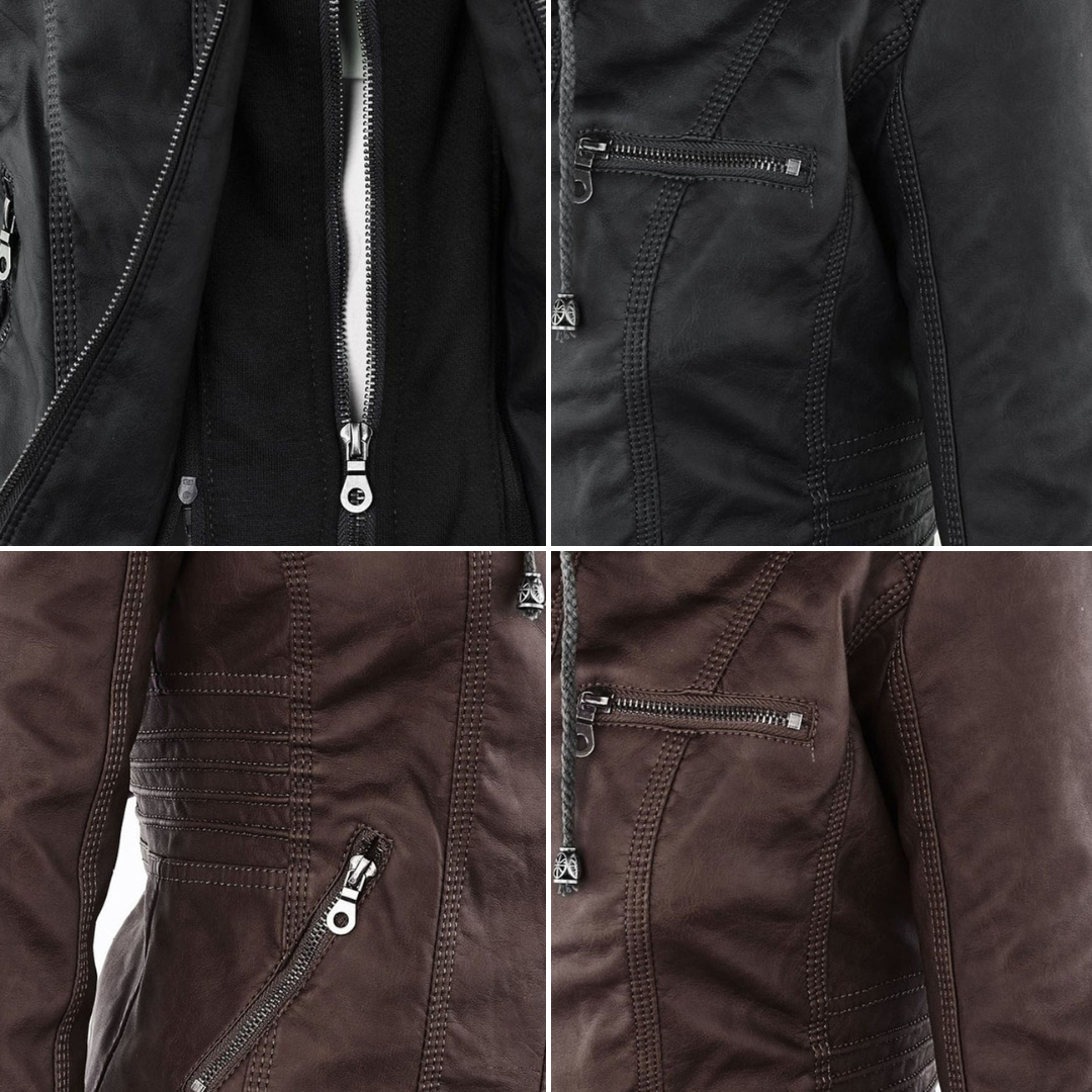 Veste Zippée Imperméable pour Femme avec Capuche – Manteau Léger Stylé et Résistant à la Pluie