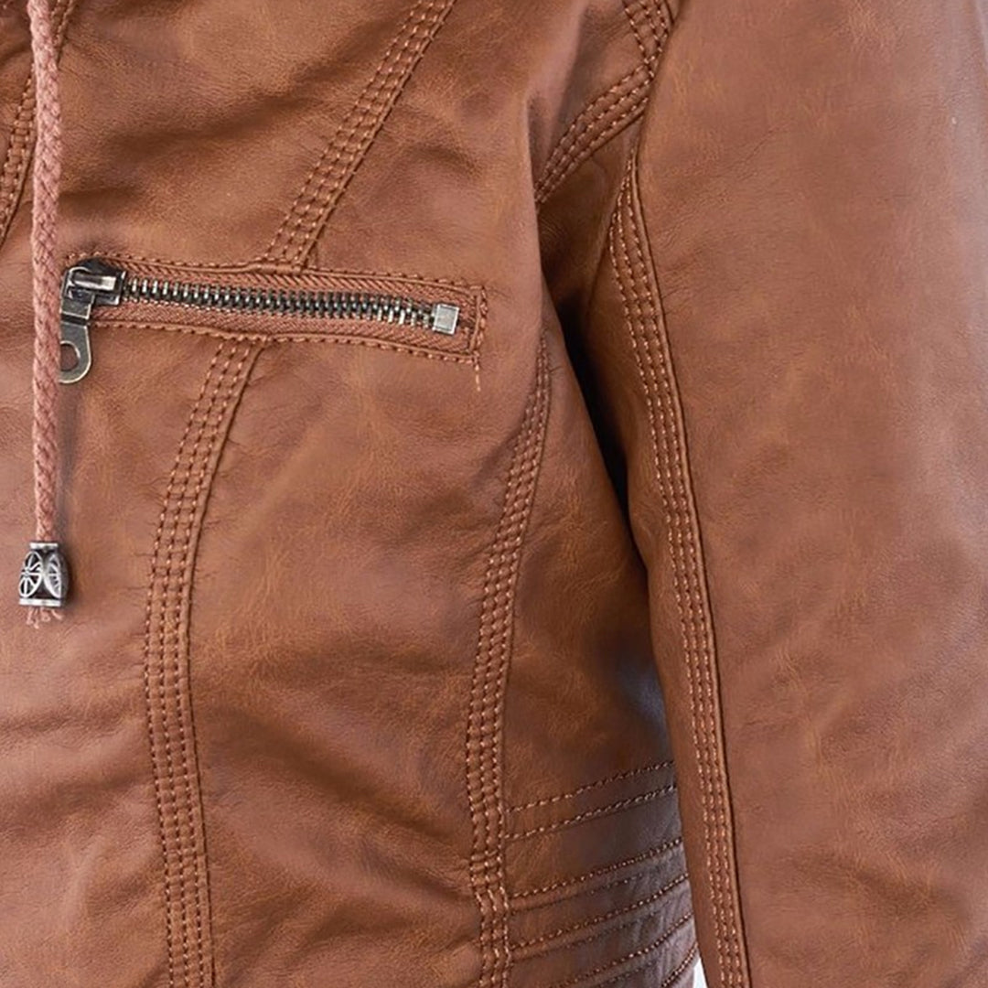 Veste Zippée Imperméable pour Femme avec Capuche – Manteau Léger Stylé et Résistant à la Pluie
