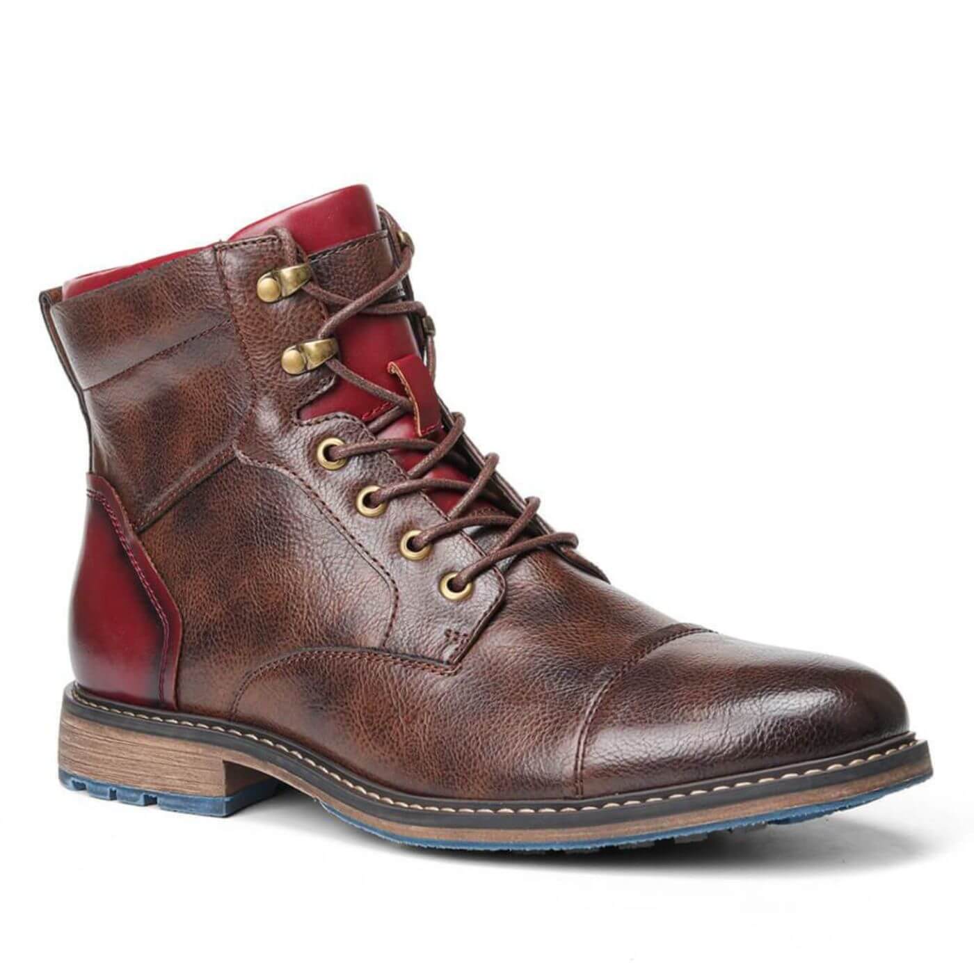 Bottes Oxford en Cuir Homme – Chaussures à Lacets Robustes