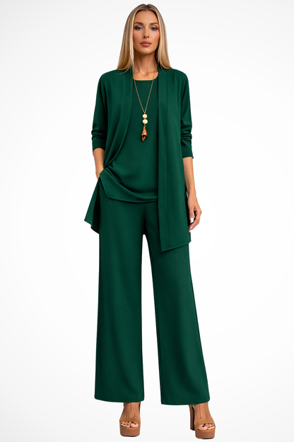 Ensemble trois pièces élégant pour femme – Style chic et sophistiqué pour les soirées d'affaires