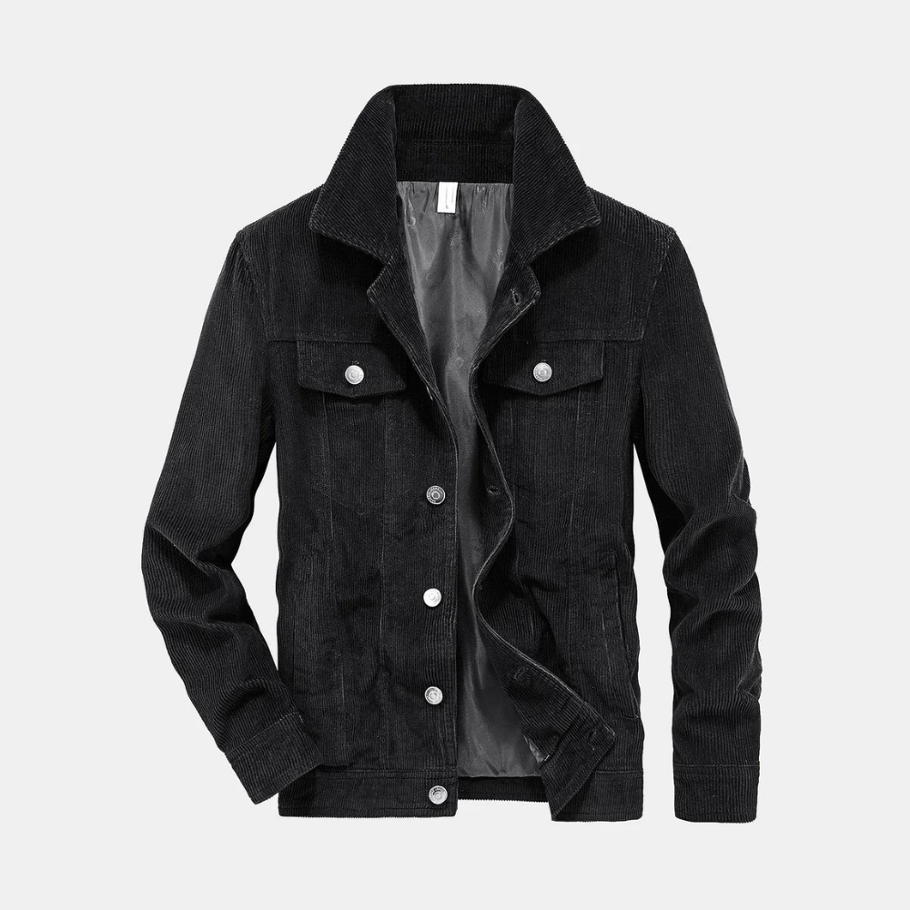 Veste Homme en Velours Côtelé – Style Élégant et Confort Fonctionnel