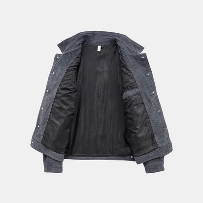 Veste Homme en Velours Côtelé – Style Élégant et Confort Fonctionnel