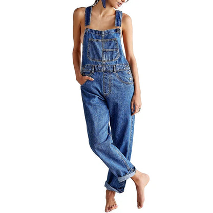 Combinaison en jean pour femme pour un look estival chic et décontracté